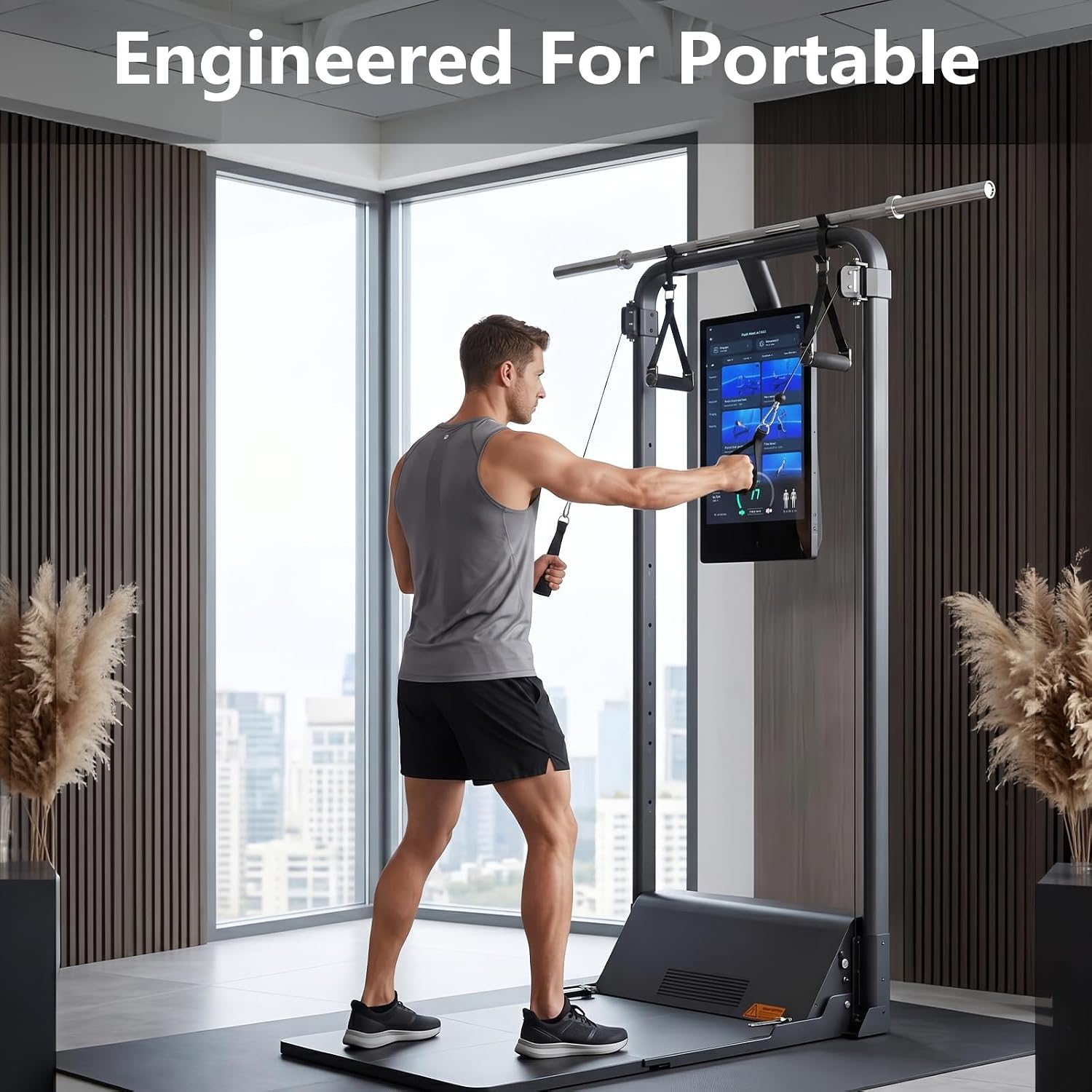 Gym Organizer Compatible with Speediance Gym Monster, 2Pcs Compatible with Speediance Gym Monster Sturdy Organizer Stand for Barbell Plates & Dumbbells, Space-Saving Home Gym Storage