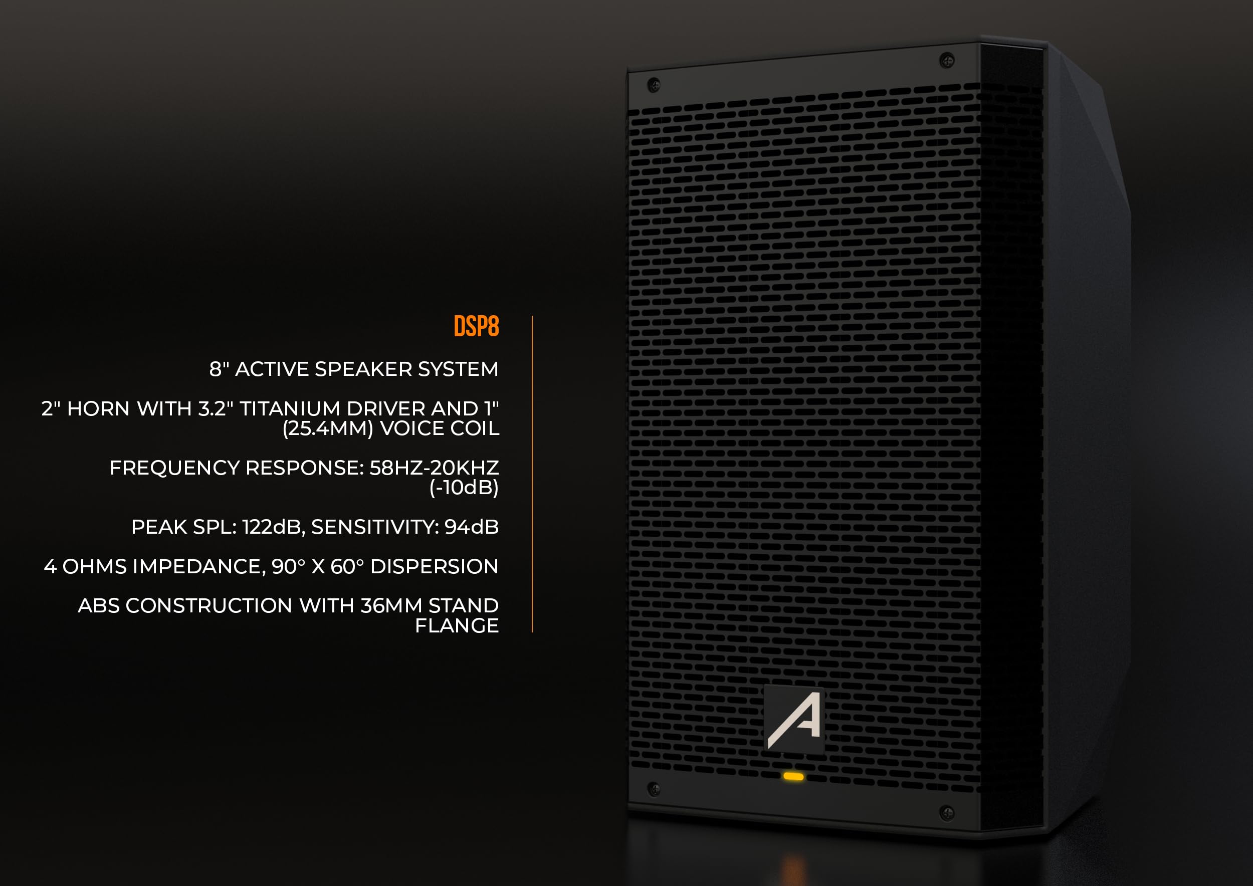 Audibax DSP8 Altavoz 8" Activo 450W Con DSP