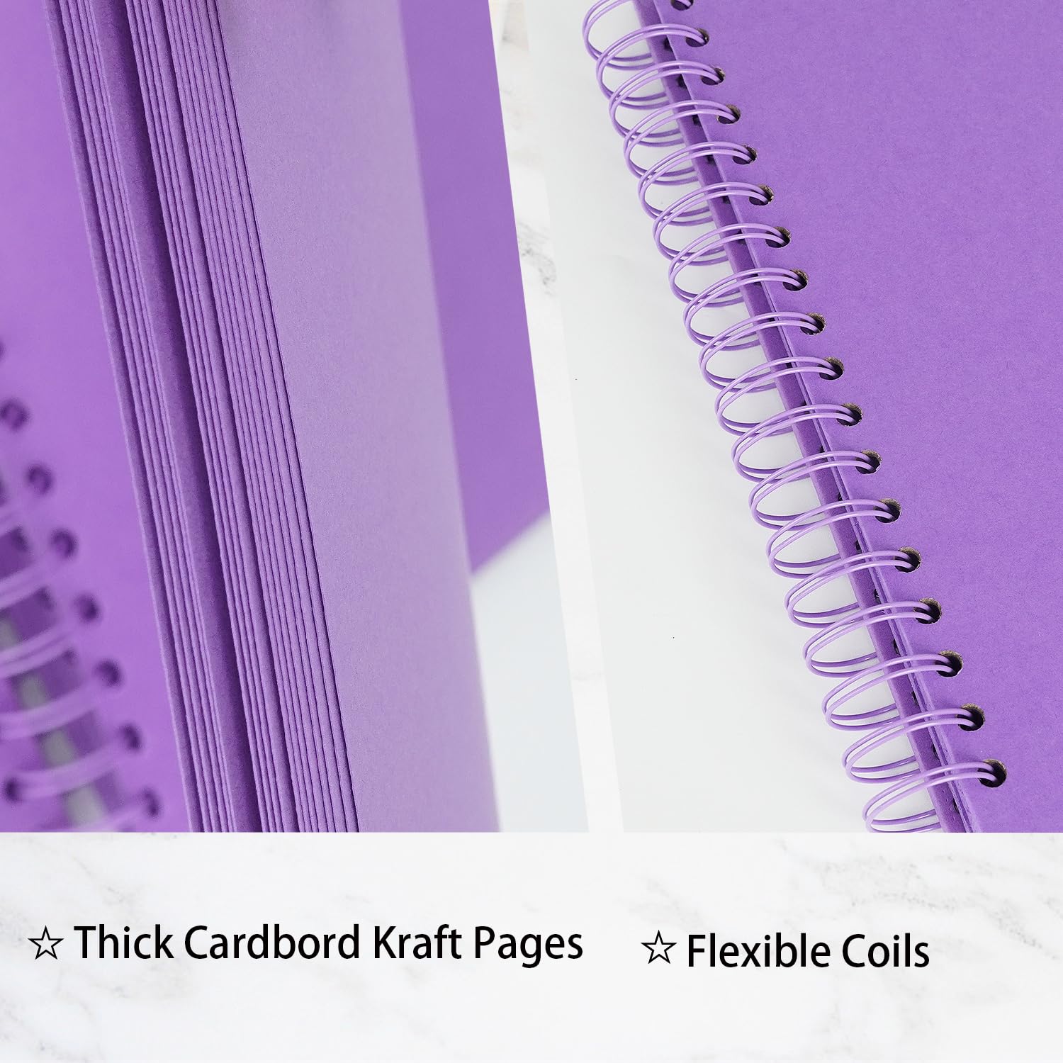 Album Scrapbooking Fai Da Te 25,5x25,5cm Bianco - 40 Fogli, 80 Pagine, Rilegatura A Spirale