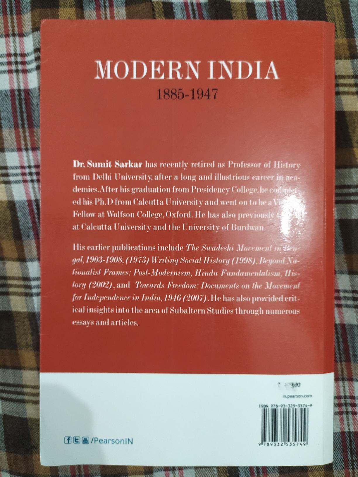 Buy MODERN INDIA: 1885-1947 Book Online at Low Prices in India | MODERN ...