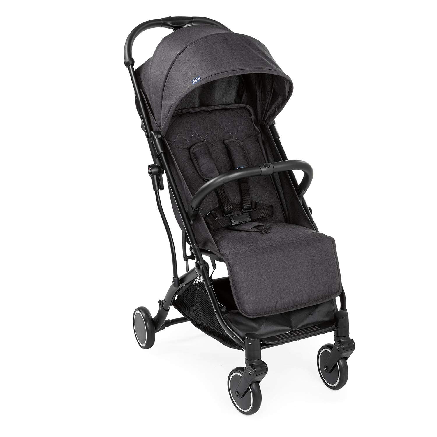 Chicco Trolley me Buggy Einhand-Schließmechanismus Tragegriff Regenschutz schwarz ab Geburt bis 15 kg
