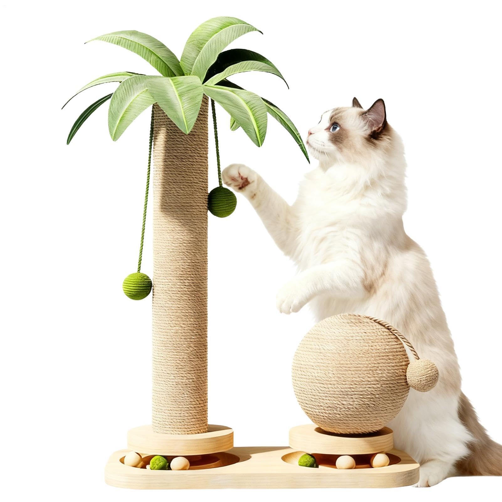 Árbol De Gatos De Interior Rascador Vertical de Juego para Gatitos | Juguete De Árbol Y Casa Para Mascotas Interior Familia Amigos Amante Juego Cumpleaños Halloween Exterior Hogar Mascota
