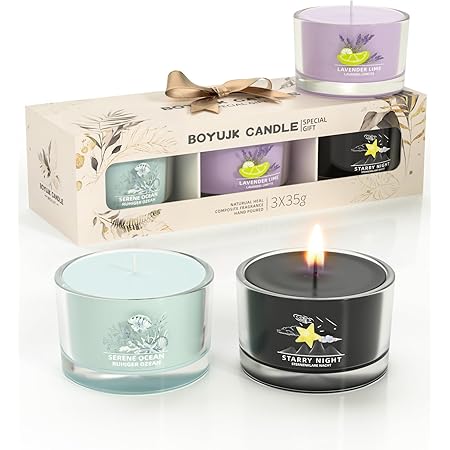 Candele Profumate Votive - Set Da 9, Profumo Cotone Fresco | Durata 12 Ore, Made In EU | Per Casa E Relax - Foto 2