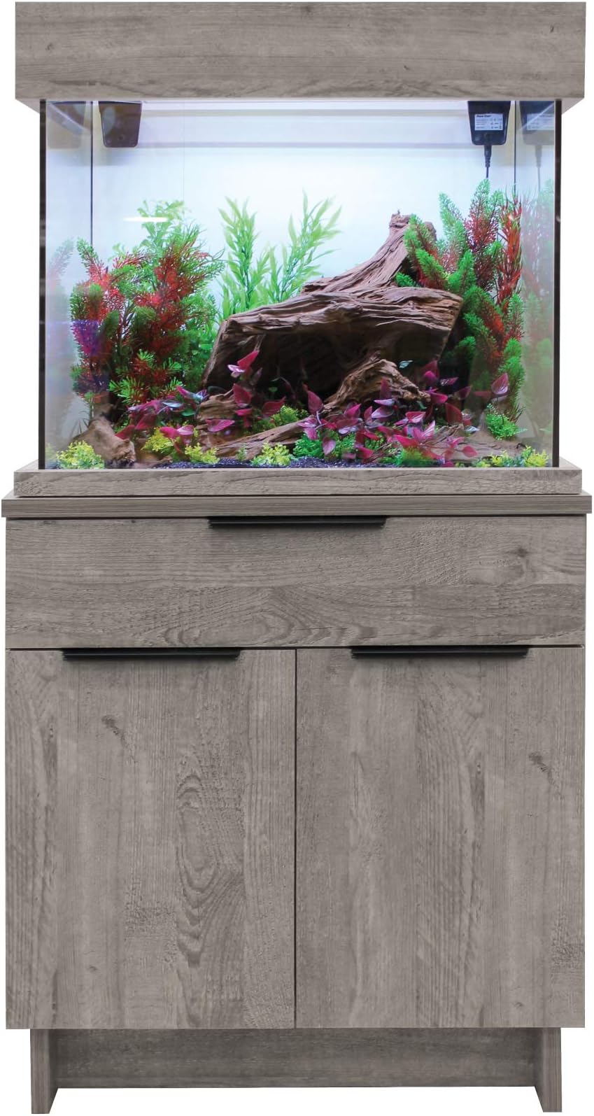 Aqua One Urban Oak Style Aquarium Fish Tank with Cabinet 63cm 110L