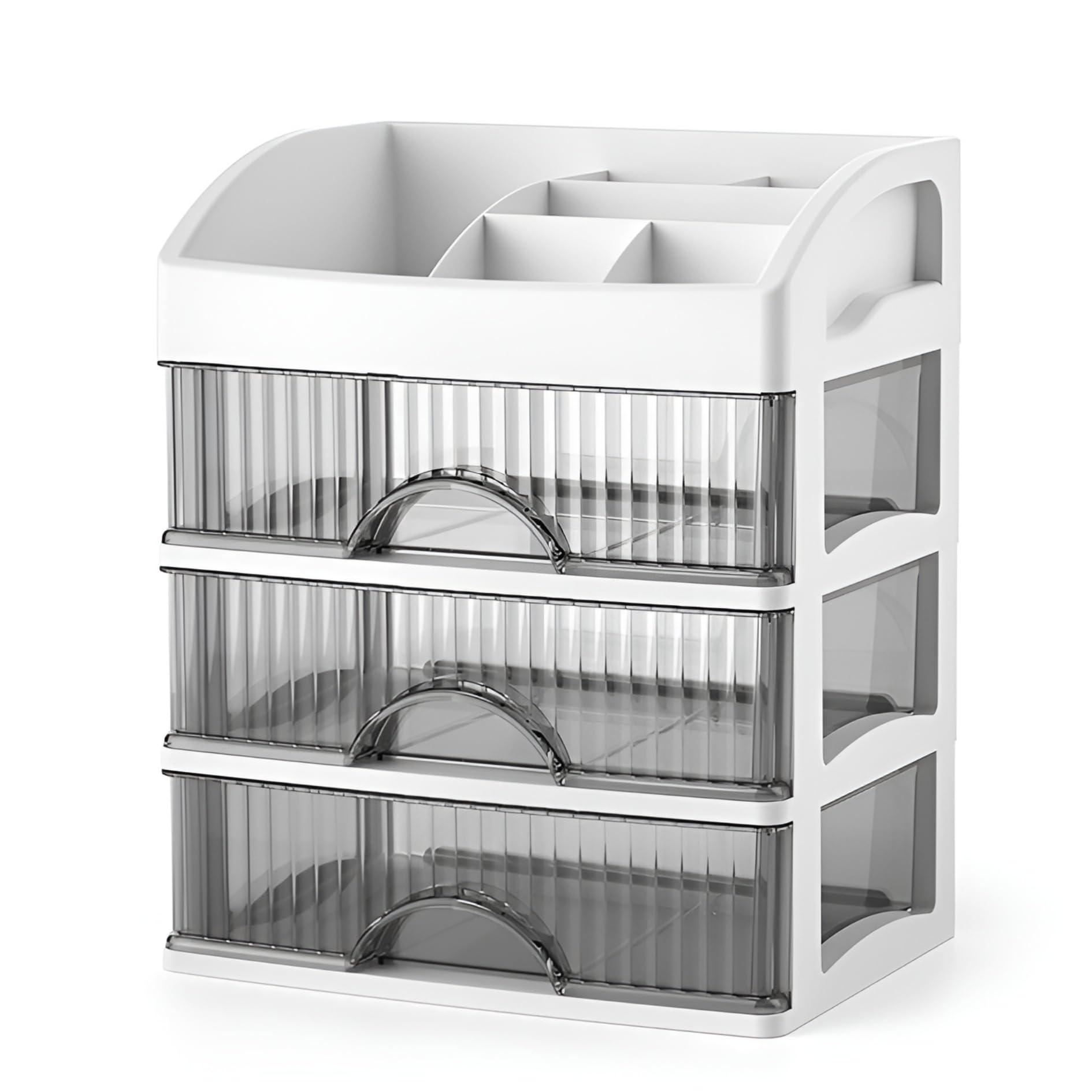KREPS Countertop Makeup Organizer with Drawers Plastic Storage for Makeup Brush,Hair Accessories,Jewelry,Skincare Vanity Display Cases, Skin Care Products, Office Desk Organizer (3 Layer, Pink) (B0CW3S38B3) Amazon Price History, Amazon Price Tracker