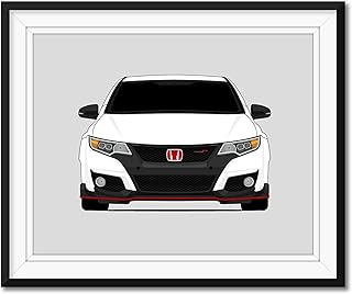 Honda Civic Type R FK2 (2015-2017) 5th Generation Inspired Poster Print Wall Art Decor Handmade (Unframed)