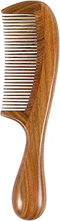 Louise Maelys Wood Hair Comb Fine Tooth Anti-static Hair Combs for Thick Hair