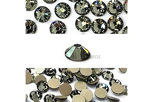 144 PCS Nght Black Swarovski Crystal Rhinestones Flat Backs