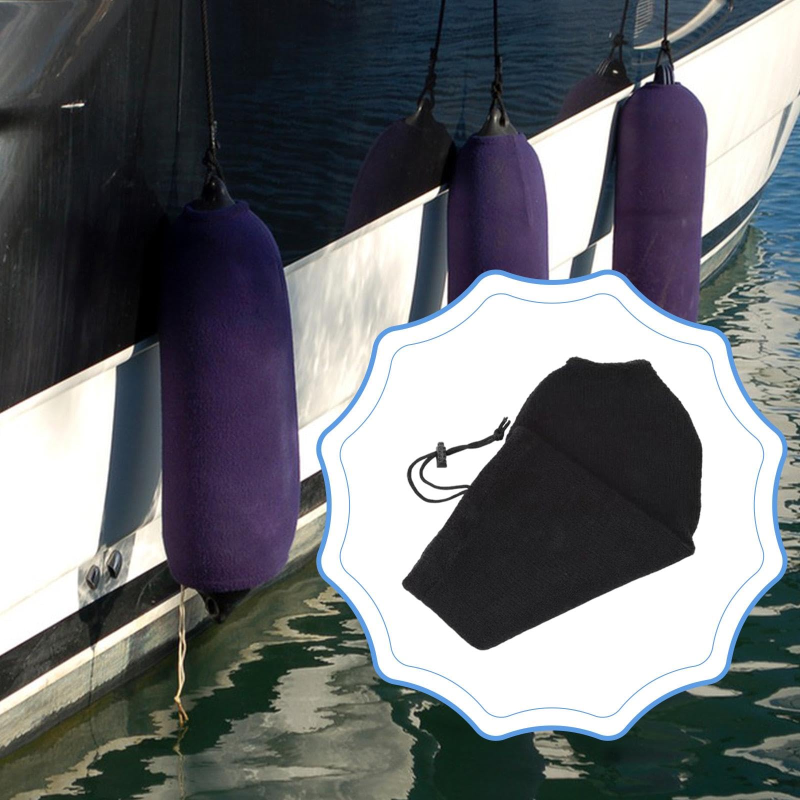 Copri para Barche Custodia Parabordi Nautici Rivestimento Buoy Protezione Facile Manutenzione Materiale Resistente Fibra Acrilica Installazione Sempli