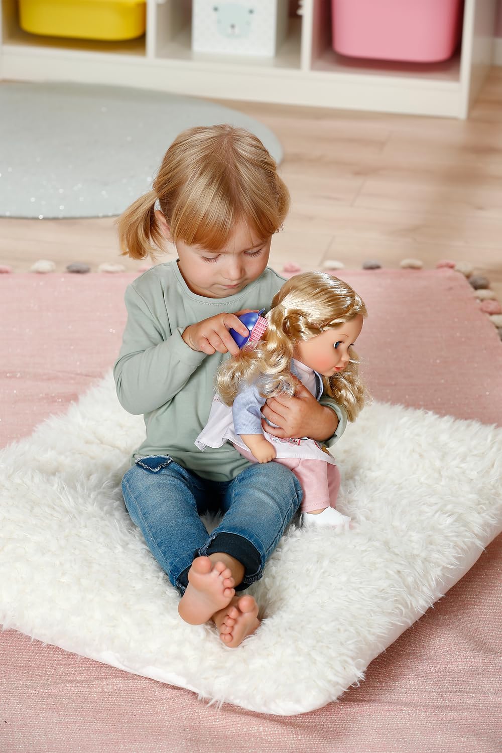 BABY Born Sophia Rose - Weiche 36cm große Babypuppe - Puppe mit hochwertigen blonden Haaren & Schlafaugen - Geeignet für Kinder ab 1 Jahr