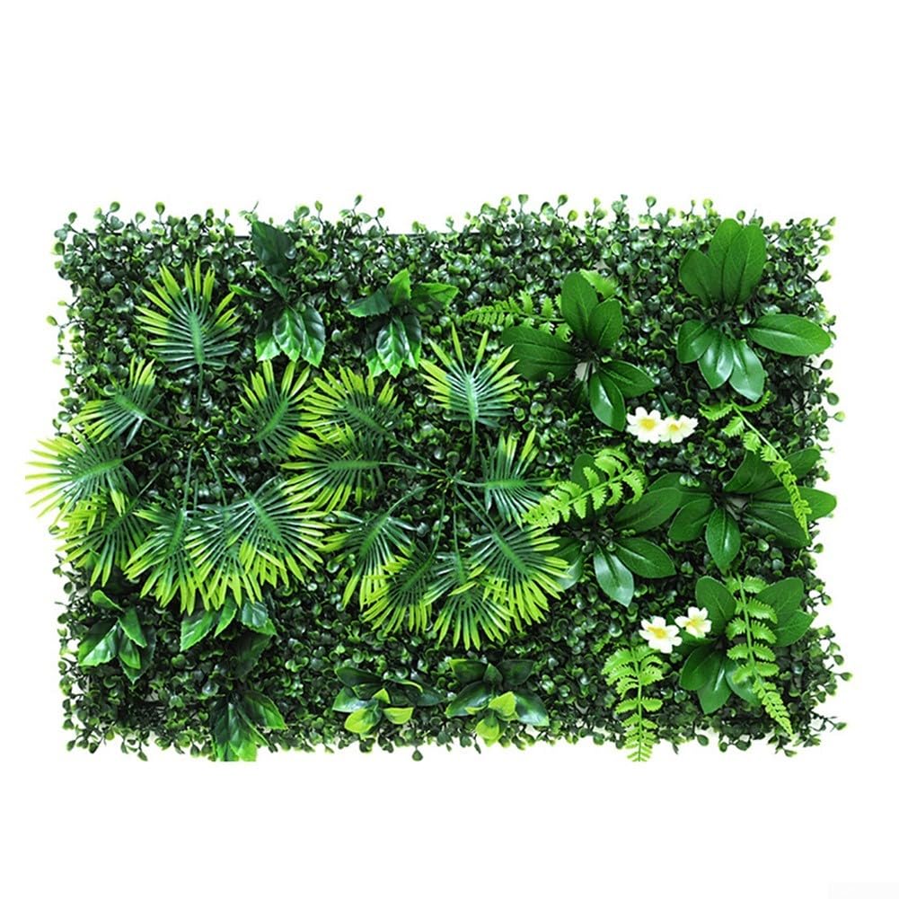 Amazon.de: Bulevisiter Dekorative Kunstrasen-Wandpaneele, Kunstpflanzen- Wandverkleidung, grne Pflanzen-Wandmatten fr Zuhause, Bro, Geschft,  Veranstaltung, Dekoration, Hintergrund, 40 x 60 cm (A)