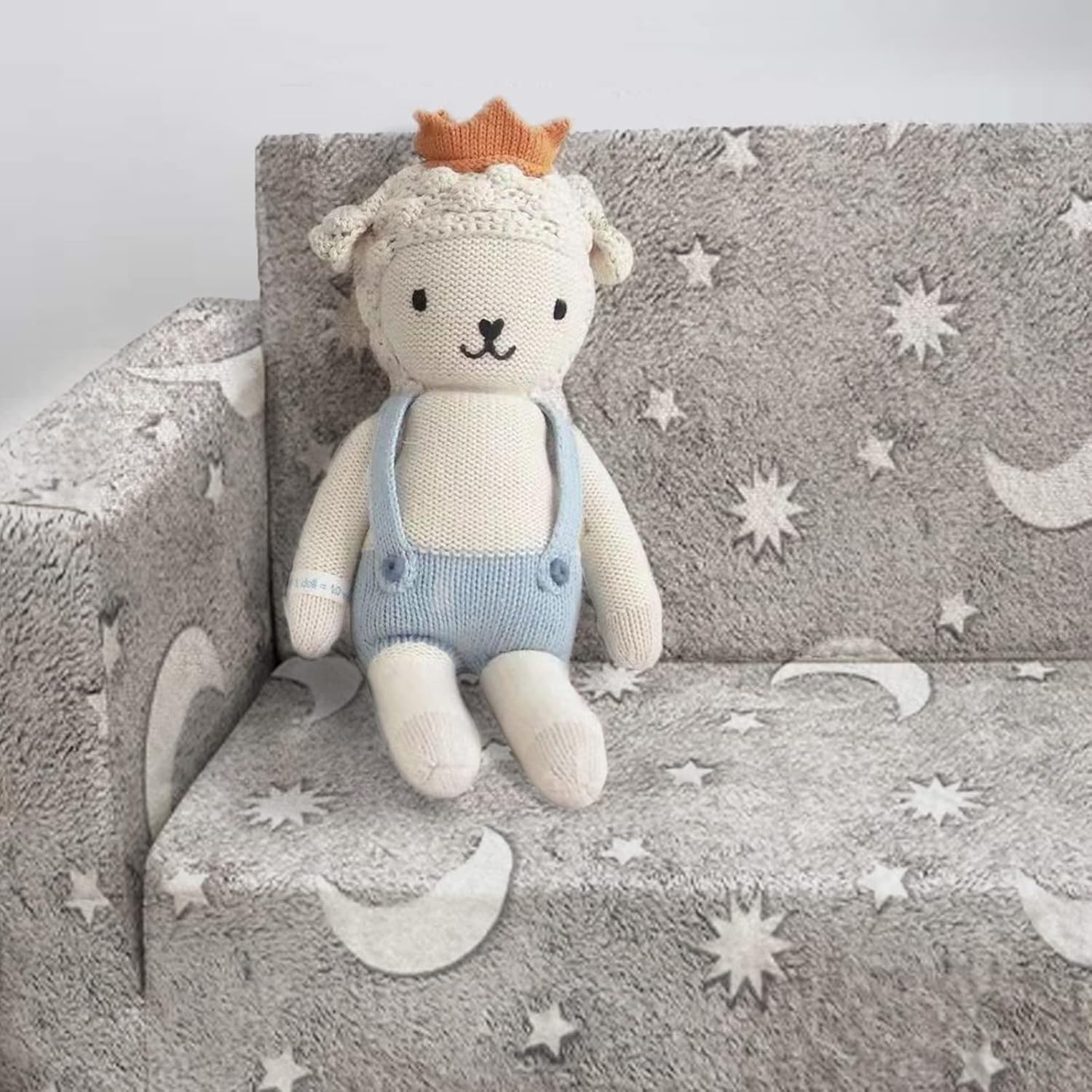 Glow in The Dark Chairs Children's Extra Wide Convertible Sofa to Lounger - Extra Soft 2 Seats 2 in 1 Flip Open Sleeper Couch for Toddler Kids Girls Boys