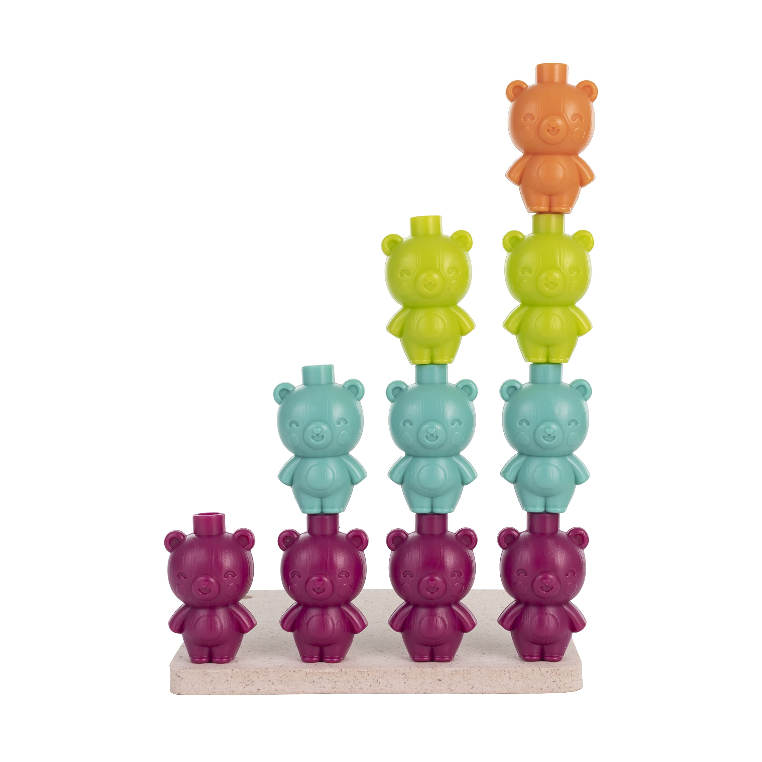 Miniland Eco Colors Bears: Zestaw matematyczny Wykonane z bioplastyku.