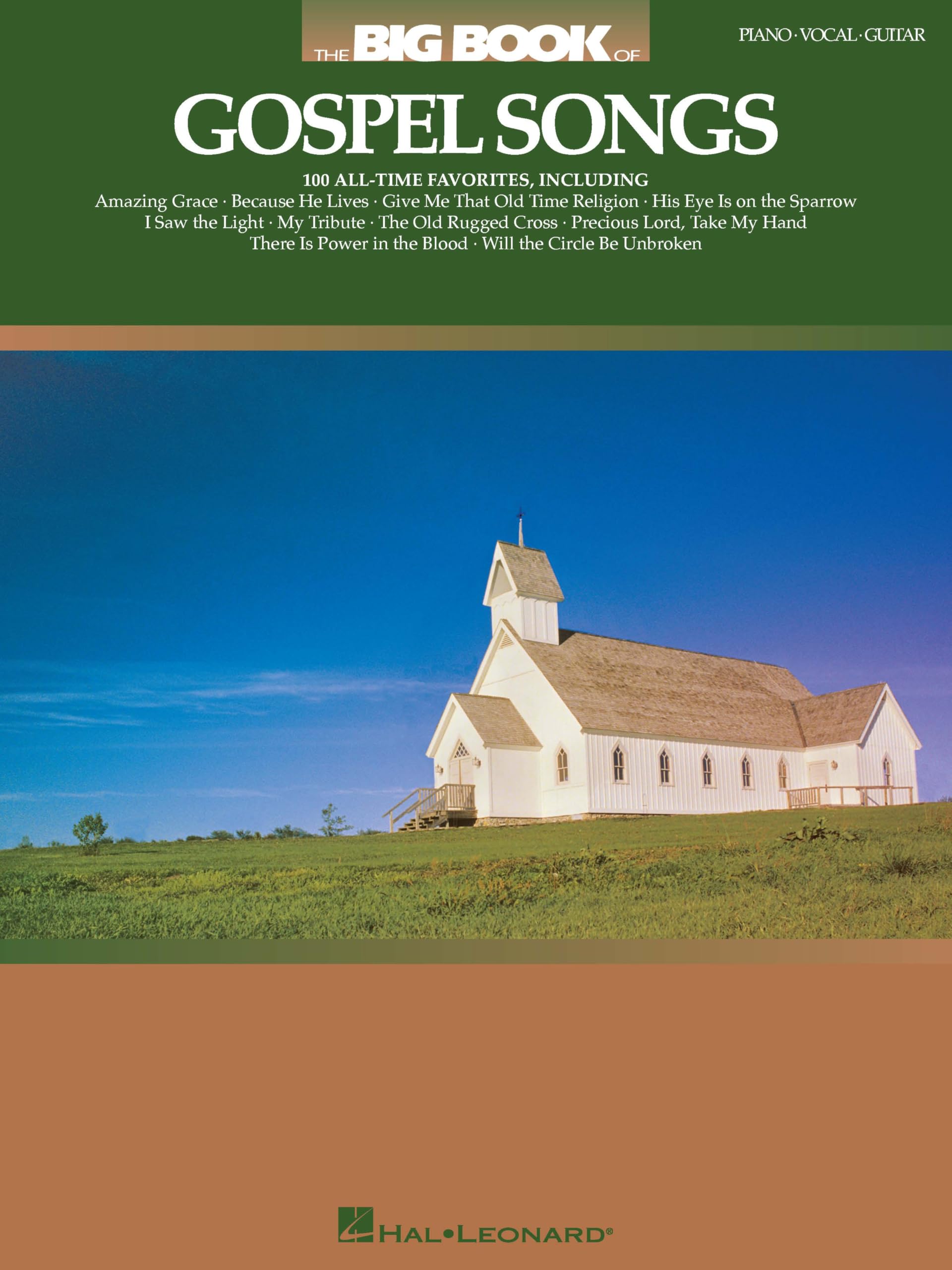 The Big Book of Gospel Songs | Piano Vocal and Guitar Songbook for Worship and Performance | 100 Timeless Hymns and Spiritual Favorites for Church Services, Choirs, and Christian Musicians Paperback – April 1, 2001