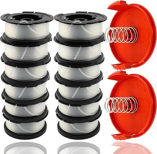 FYSHIQING AF100 - Carrete de repuesto para recortadora de 30 pies y 0.065 pulgadas para Black and Decker AF-100-BKP AF-100-3ZP, compatible con