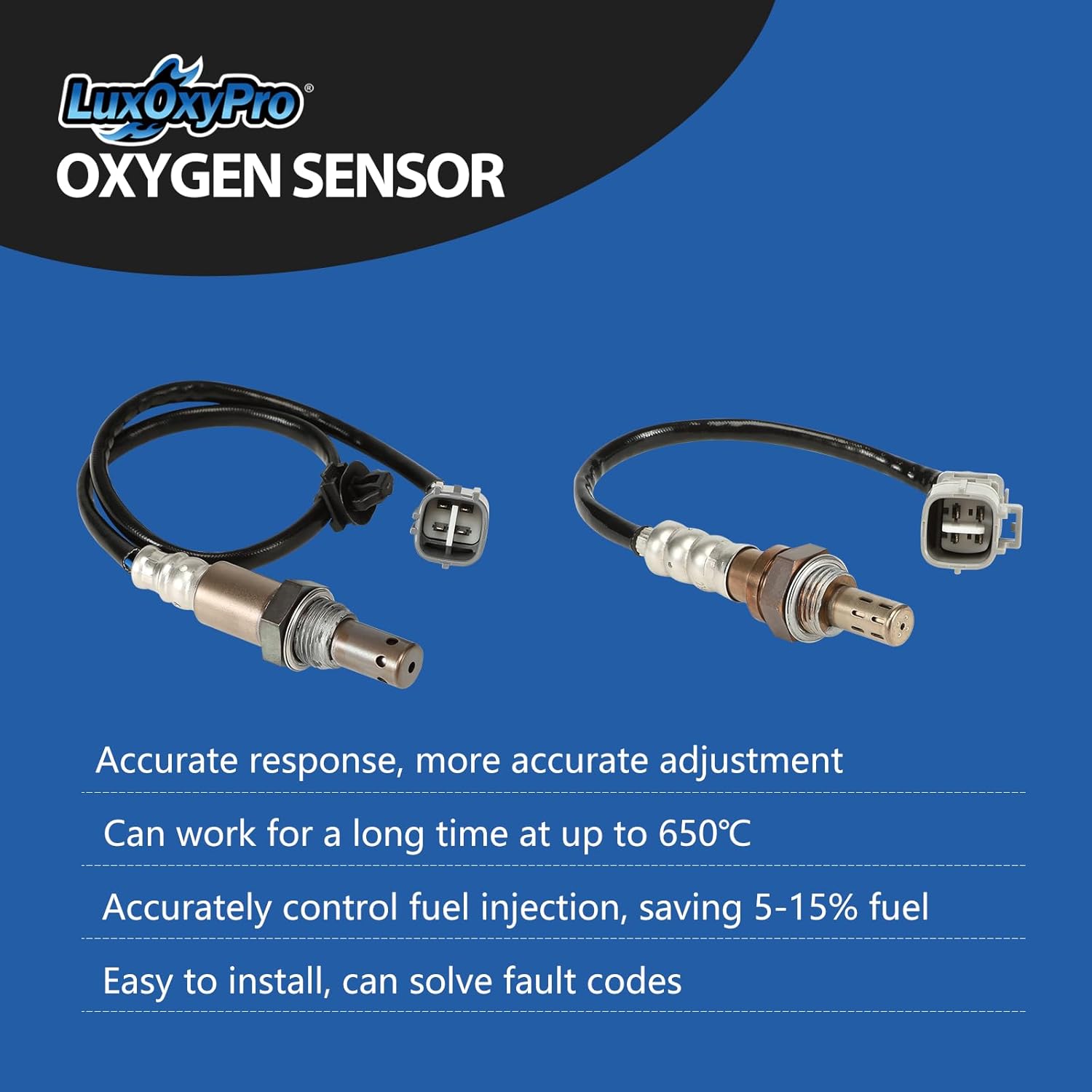 Oxygen O2 Sensor Upstream and Downstream for Toyota Highlander Sienna 3.3L V6 2004-2007, for Lexus RX330 3.3L 2004-2006, Replace 234-9042 234-4168 2Pcs