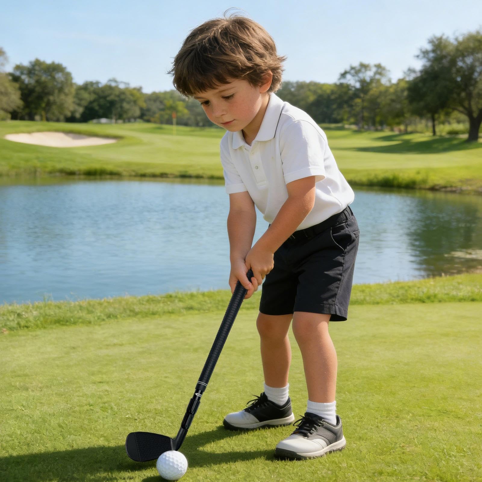 Męskie kije golfowe, regulowany, teleskopowy miotacz golfowy dla dorosłych prawo- i leworęcznych, idealny do użytku wewnątrz, na podwórko, plażę i do jazdy na strzelnicy
