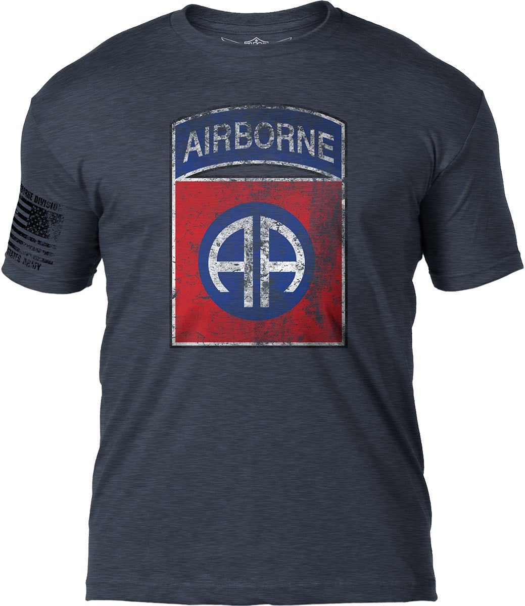 7.62 Design Army 82nd Airborne Division 'Distressed' Patriotic Men's T Shirt