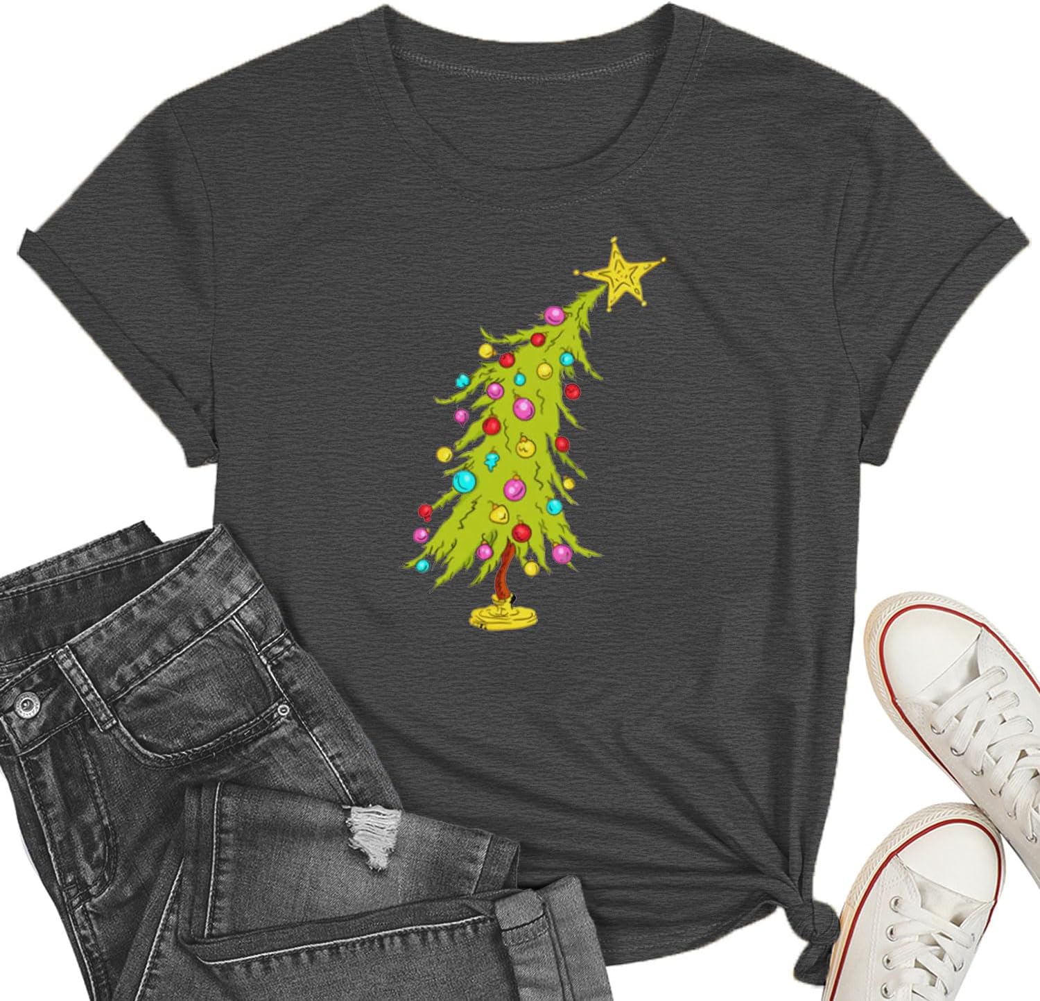 Christmas Shirts for Women Nurse Christmas T-Shirt Xmas Nursing Tee Nurse Vacation Tops