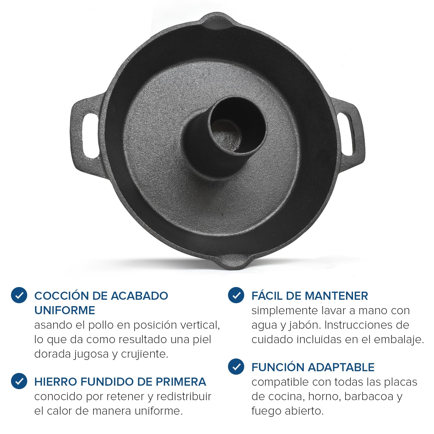 Asador Pollo Vertical Hierro Fundido – Joeji's Kitchen Soporte BBQ Horno