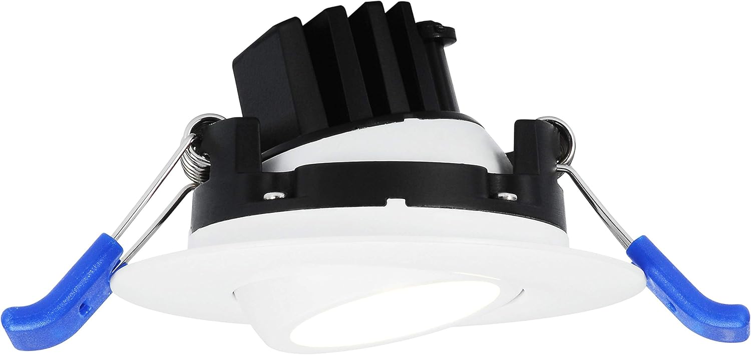 2'' LED Round Gimbal Down light White Trim 400 Lumens 3000K, 5W