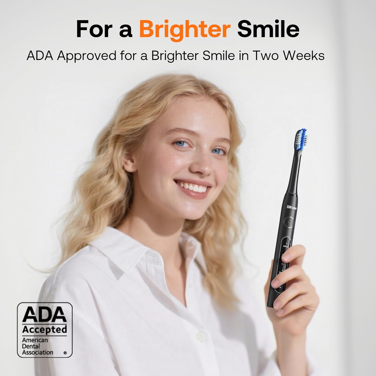 Bitvae ADA Accepted Electric Toothbrush, Travel Toothbrush Rechargeable for Adults and Kids, 60-Day Battery, 5 Modes, 8 Heads, Portable Travel Case & Holder, Shadow Black - Image 9