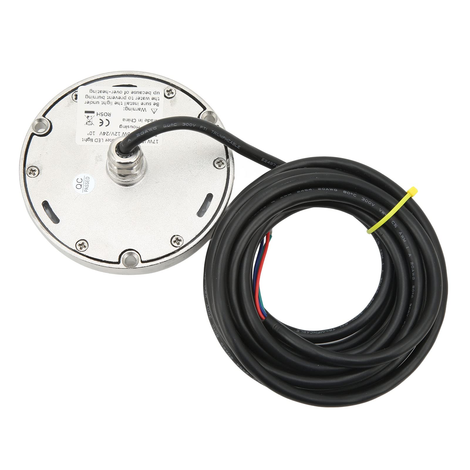 Wodoodporna Lampa Podwodna LED RGBW LED Podwodna Lampa do łodzi IP68 Wodoodporna Morska Stal Nierdzewna 316 12 V 24 V DC 6 Diod 17 W ze Sterowaniem RGBW do Fontanny W