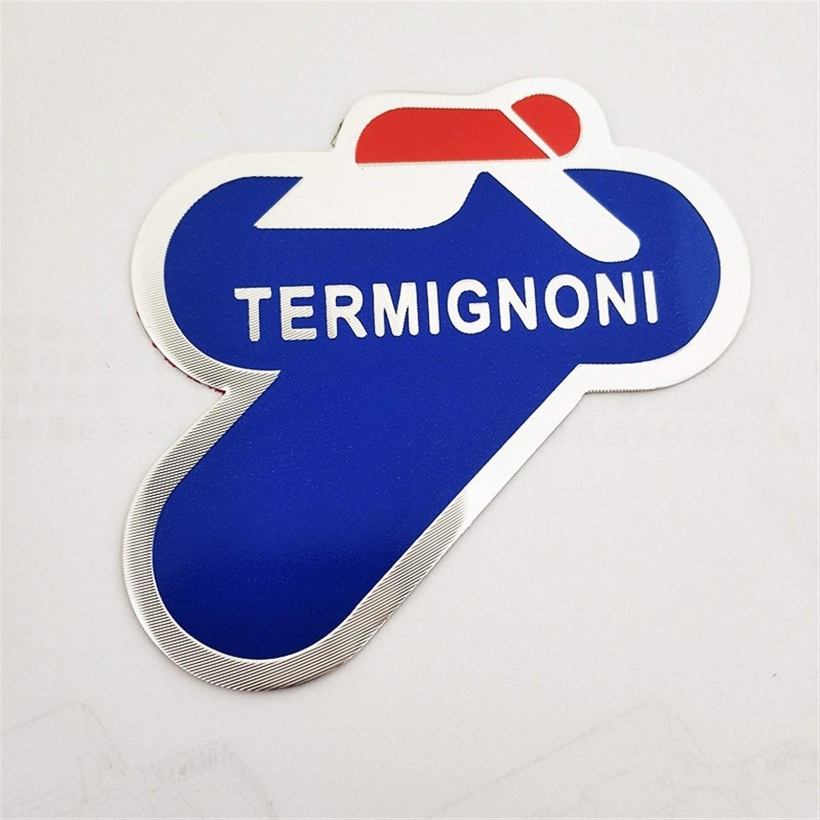 2-Pack TERMIGNONI Style Motorcycle Exhaust Stickers – Heat Resistant Aluminium Look Decals 7 thumbnail image