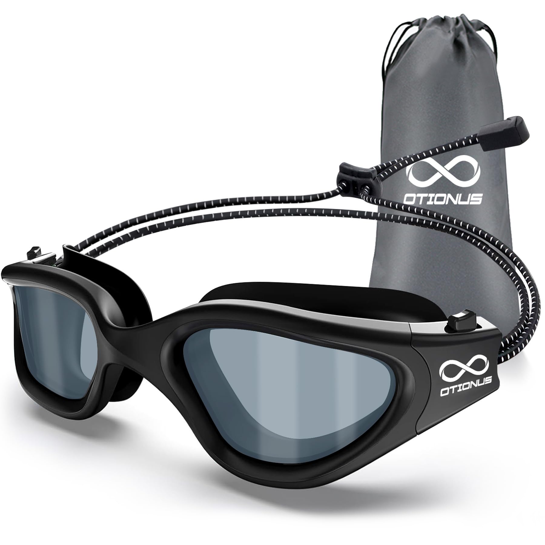 Gafas de natación para adultos, visión amplia, lente transparente, sin fugas, antivaho