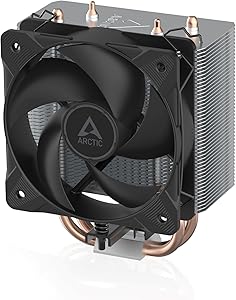 ARCTIC Freezer 8A – Compact CPU Cooler for AMD AM5/AM4, Offset Mount, 100mm PWM Fan, Pre-Applied MX-6 Thermal Paste, Hydrodynamic Socket Bearing