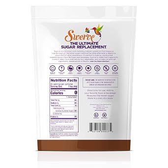 Swerve Ultimate Sugar Replacement Sweetener, Brown Sugar Substitute, Keto Friendly, Zero Calorie, Zero Sugar, Non-Glycemic, Gluten Free, 12 ounces (Pack of 2)