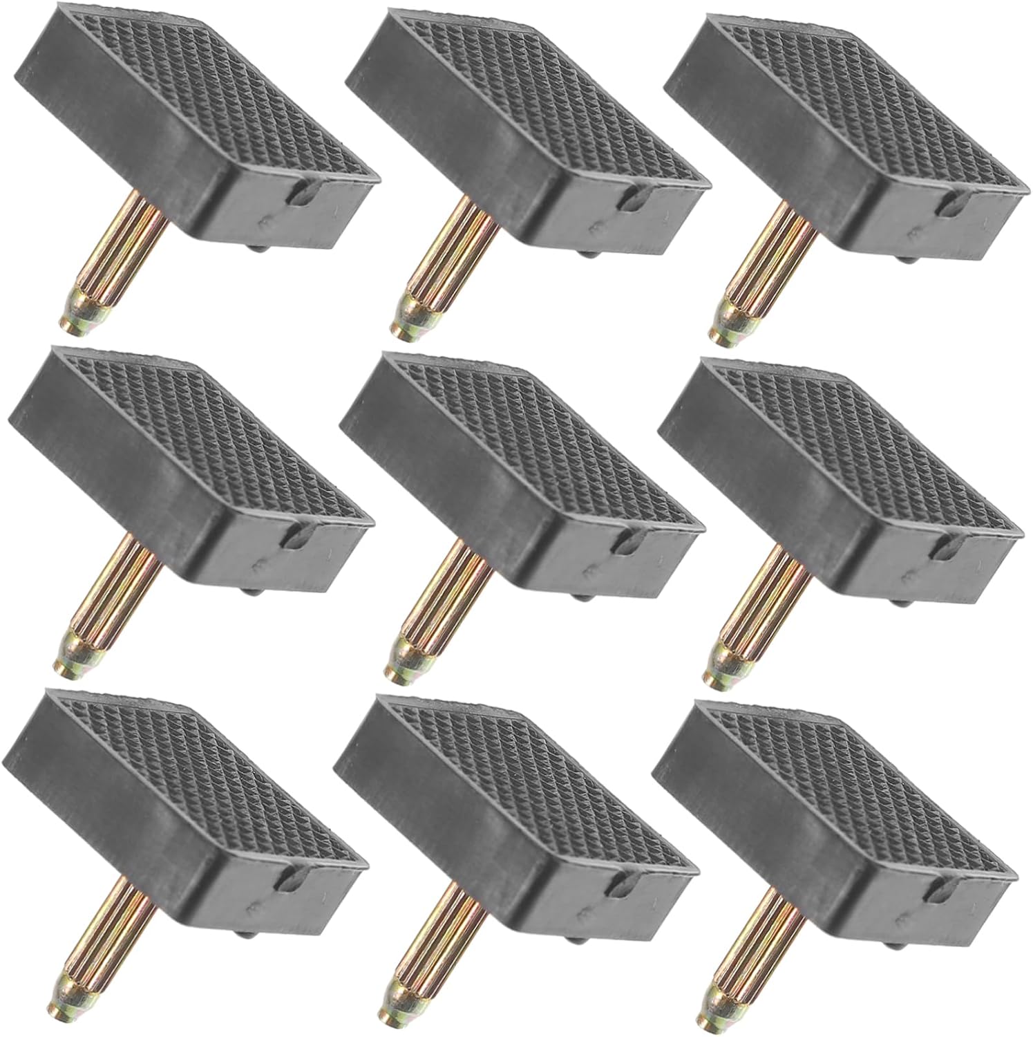 20pairs High Heel Repair Caps Replacement Tips Pin Square Shape Heel Silencer