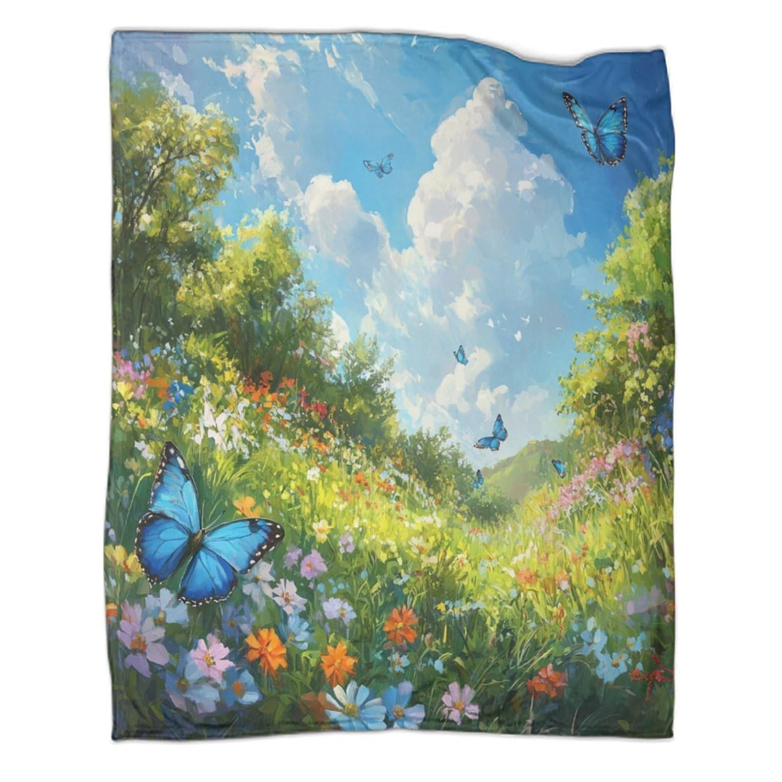 Couverture douillette pour fleurs chaude et douce en flanelle