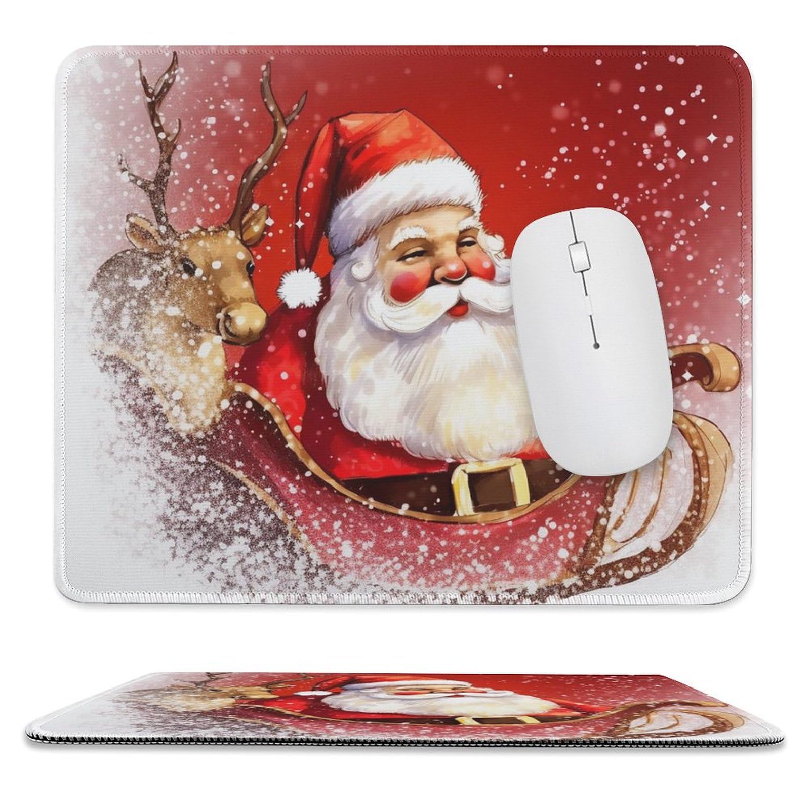 Amazon.com: Christmas Santa Claus Mouse Pad Non-Slip Waterproof