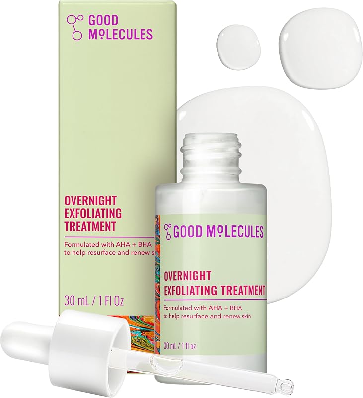 Overnight Exfoliating Treatment, AHA BHA Exfoliant, 1 fl oz | Resurfaces and renews the look of skin overnight with AHA and BHA. Use up to 3 nights a week with daytime SPF.
