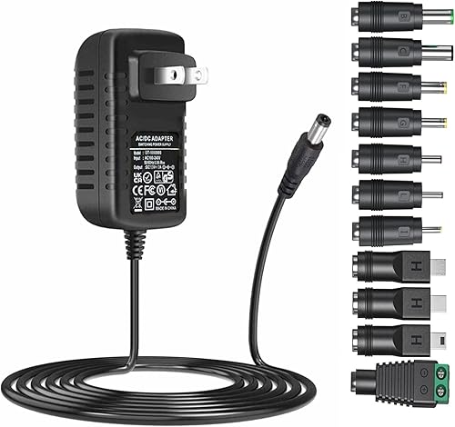Adaptador universal de corriente alterna de 5 V 3 A DC5V cargador de fuente de alimentación con 11 puntas de enchufe de CC AC120V a DC5v 3a 2.5a 2a