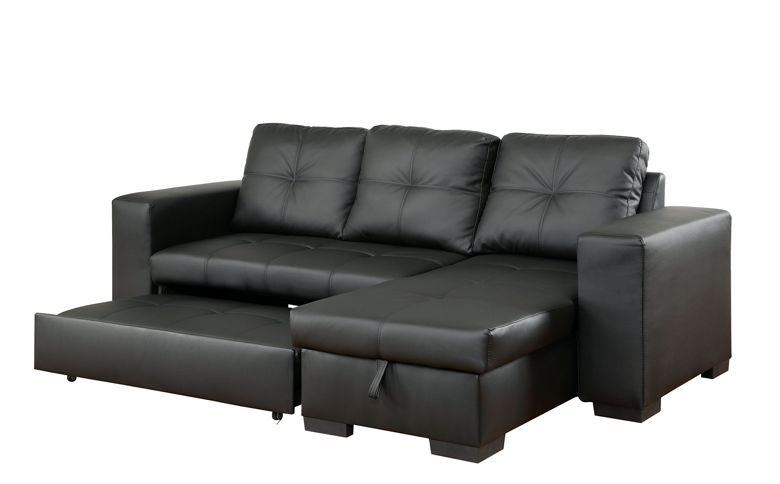 South Shore Furniture 100307 Liveit Cozy Sectional SofaBed with Storage, Charcoal Gray Amazon