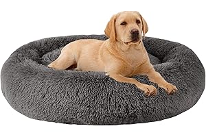 MFOX Calming Support Bagel Bed for Medium to Large Dogs