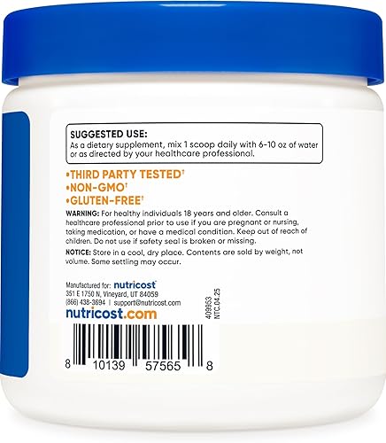 Miniatura 4 de Nutricost D-Manosa en polvo 100 gramos (50 porciones) - Sin OMG y sin gluten