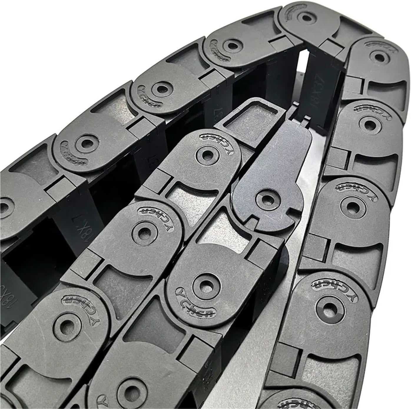 1pc 1 Meter 18x37mm Wire Carrier Cable Transmission Drag Semi-Enclosed Interior Opening CNC Router Machine Tools(48mm)