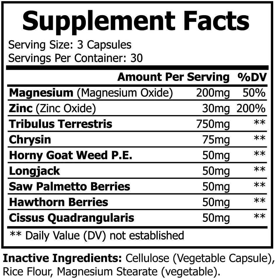 Prime Labs - Test Booster for Men - Helps Build Muscle & Burn Fat, Boost Stamina, Energy & Endurance - 90 Capsules