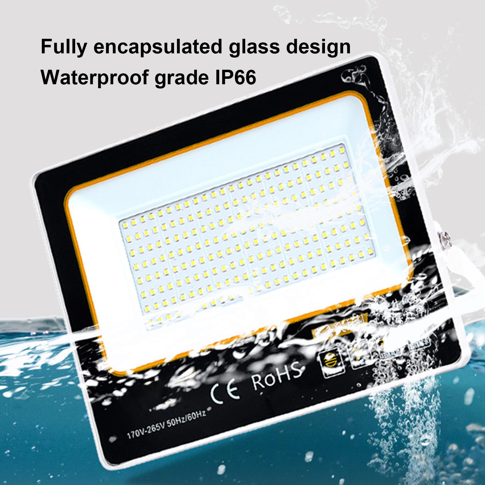 Faretto LED Da Esterno 50-400w Faro LED Esterno Ip66 Impermeabile Luci Di Sicurezza, Luce Di Lavoro Anti-Corrosione Spot Illuminazione Luce Di Lavoro (50W)