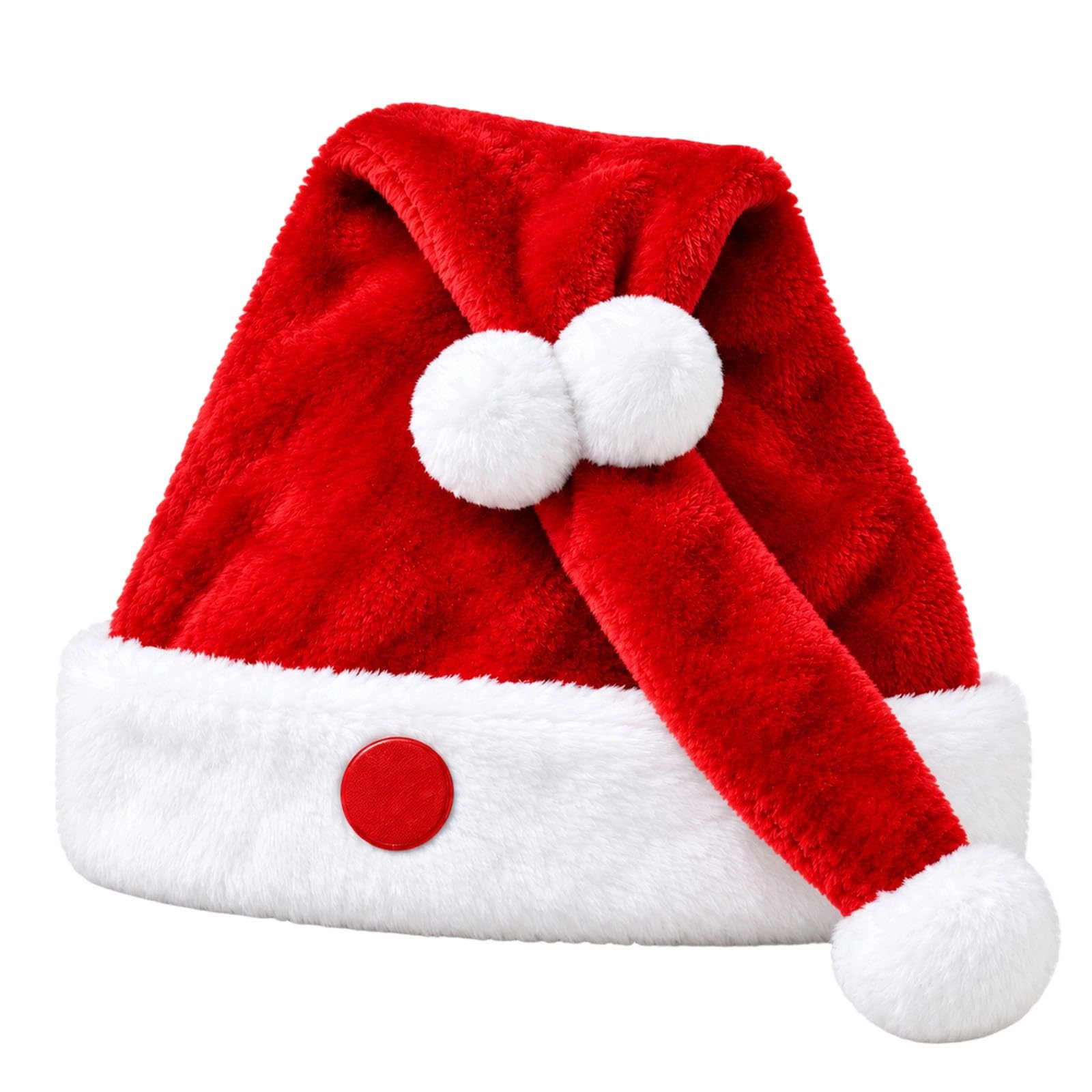Animated Naughty Santa Hat | Funny Christmas Party Hat Moving Santa Cap, Electric Party Cap, Red Motion Xmas Decor, Novelty Cosplay Accessory, Funny Animated Jumping Button