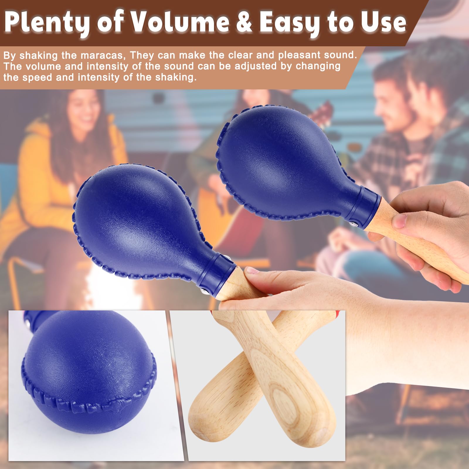 Amazon.com: EASTROCK Maracas Hand Percussion Rattles Sand Hammer