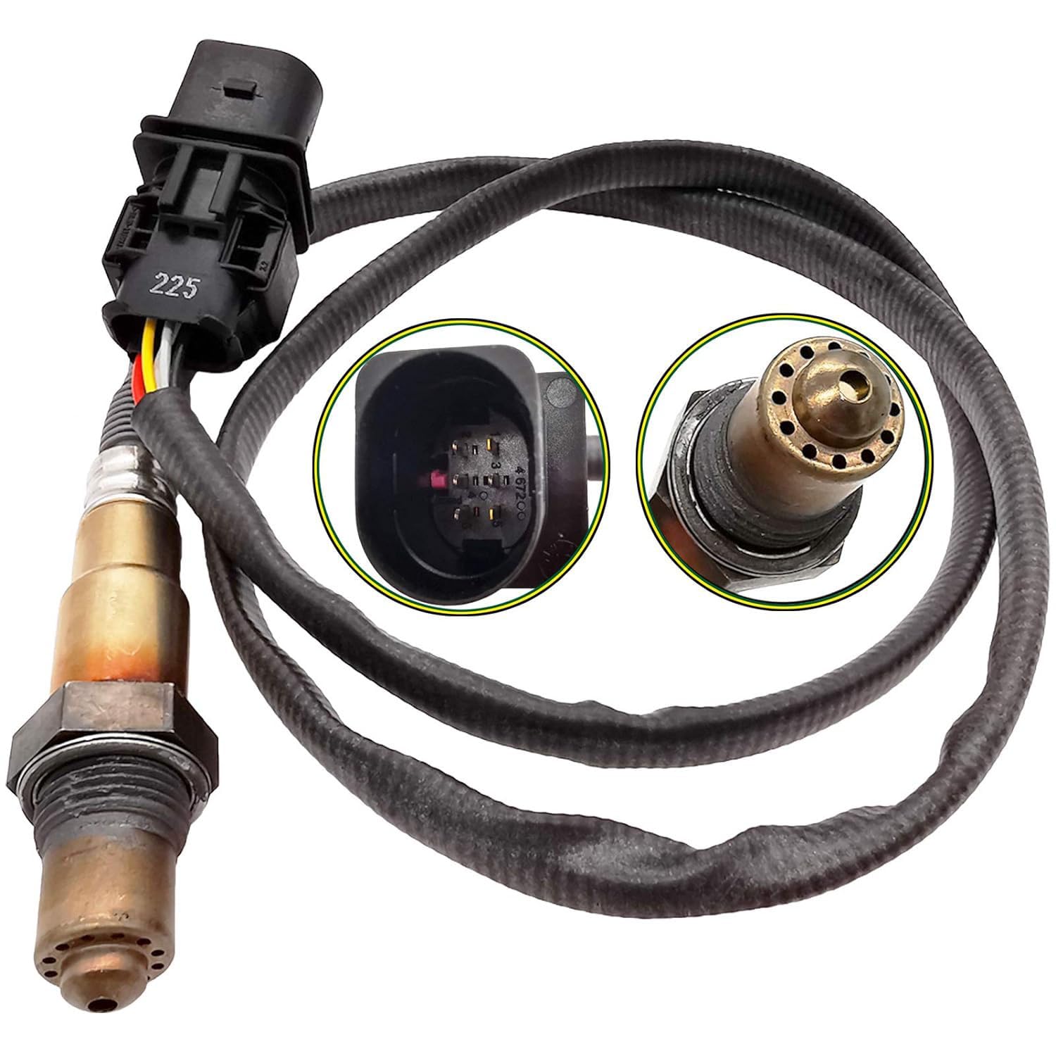 0258017025 O2 - Sensor de oxígeno de gas de escape para LSU 4,9 5 cables Band 0 258 017 025 30-4110 17025 30-2004