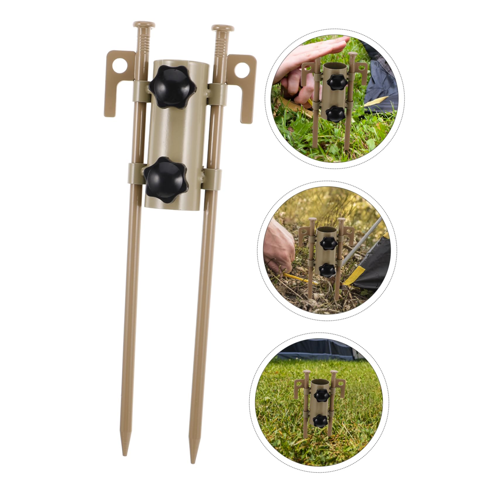 6 Stück Verstellbares Stahl Tarpstangen mit Robusten Zeltheringen für Outdoor Abenteuer Zuverlässiger Halt und Einfache Handhabung Beim Camping
