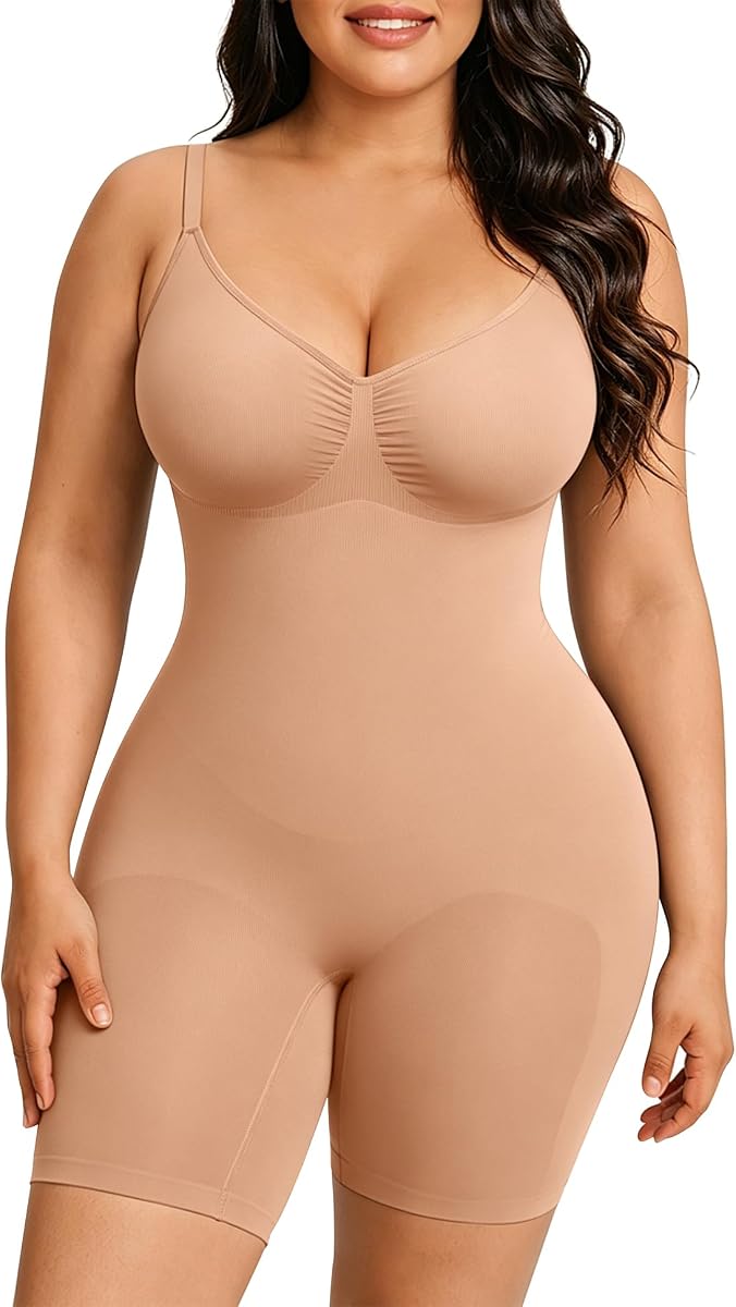 Shapewear Tummy Control for Women Seamless Body Shaper Bodysuit