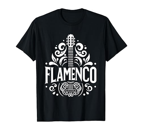 Flamenco Spanish Guitar - Flamenco Guitar Art T-Shirt