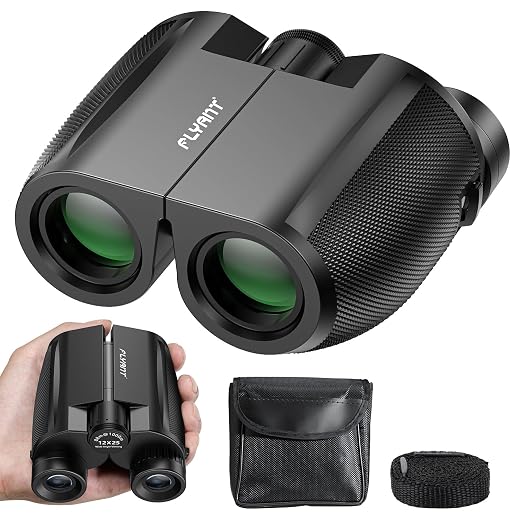 12X25 High Powered Binoculars for Adults, Waterproof Compact Binoculars with Clear Low Light Vision, Small Binoculars for Bird Watching, Hunting, Travel, Concerts
