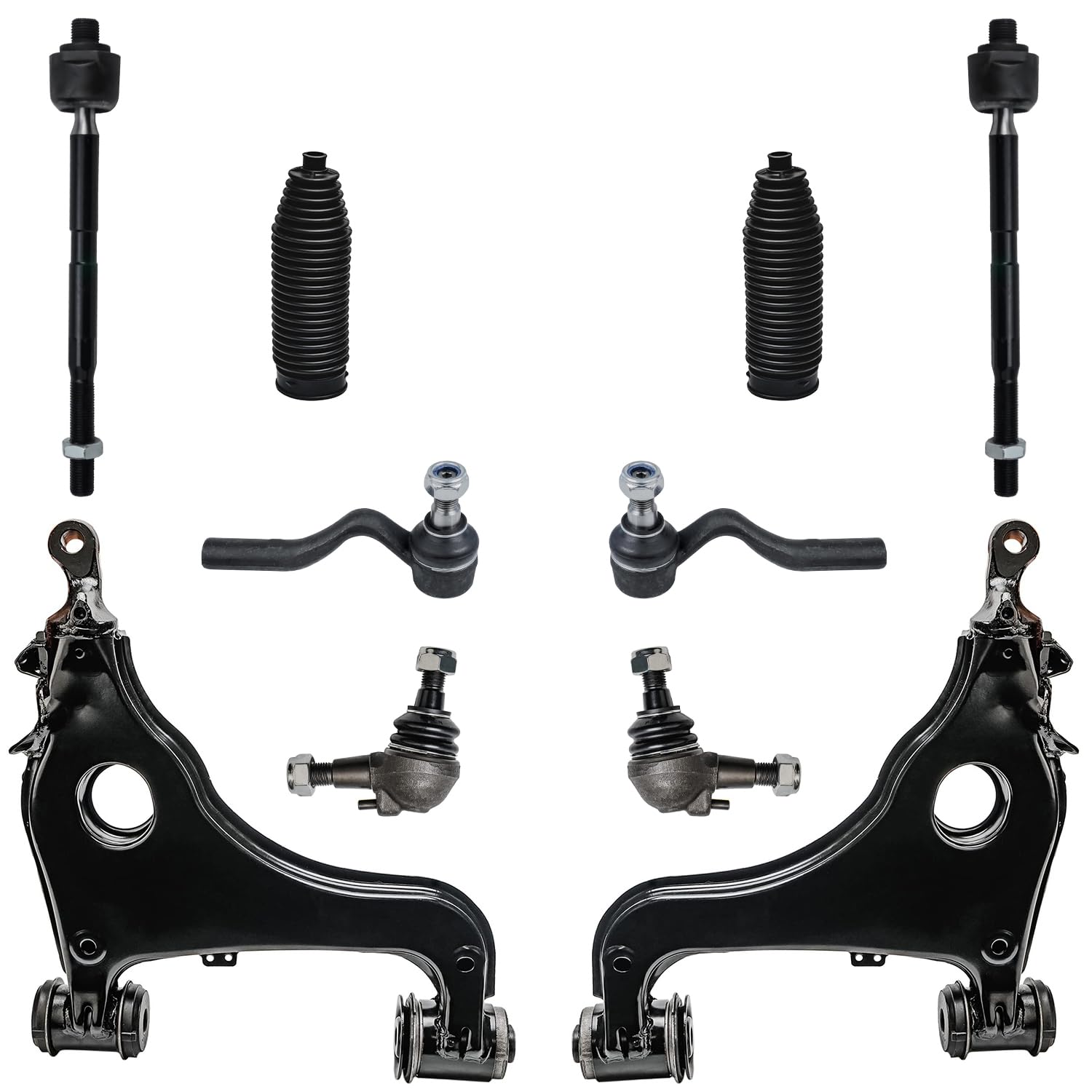 Detroit Axle - RWD 10pc Front End Suspension Kit for Mercedes-Benz E320